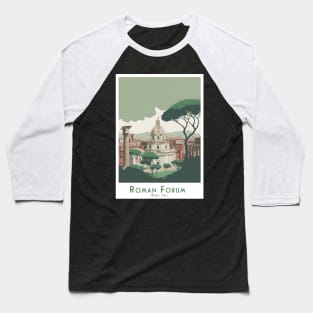 Elegant Roman Forum Forum Romanum - Travel Poster Rom, Italy Baseball T-Shirt